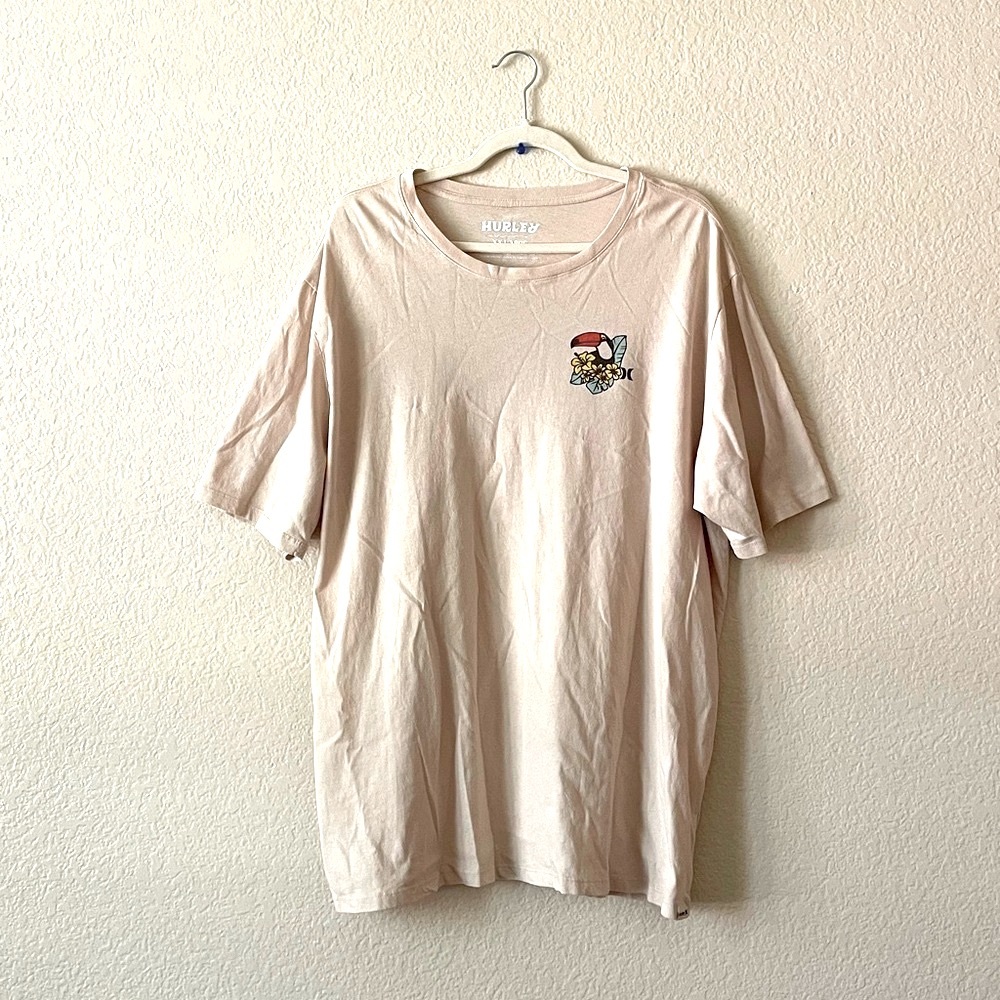 Hurley Toucan T-shirt Beach Short Sleeve Tshirt Lounge Beach Coastal